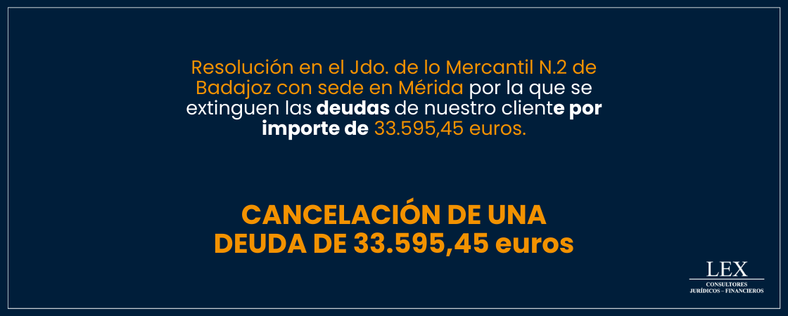 Cancelación de una deuda